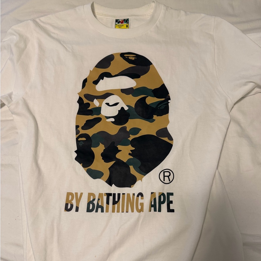 Bape White Tee
